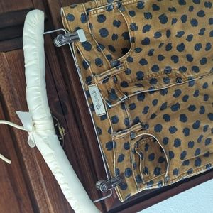 Madewell 10" high rise skinny cheetah jeans